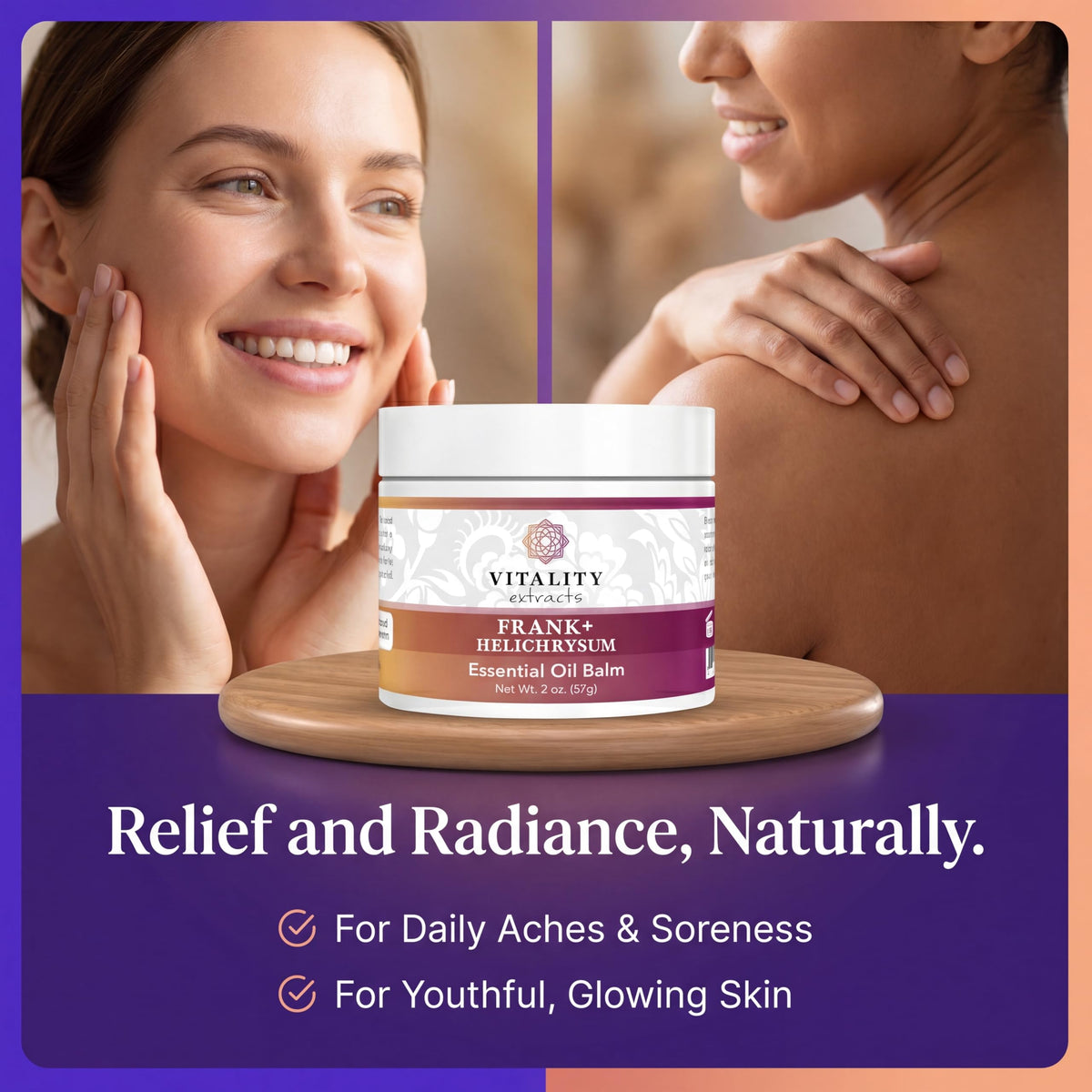 Vitality ingredients flatlay highlighting natural oils and beeswax benefit