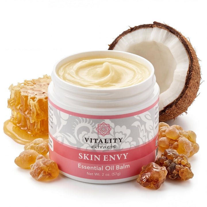 Vitality balm front tin showing product and clean branding for immediate identification