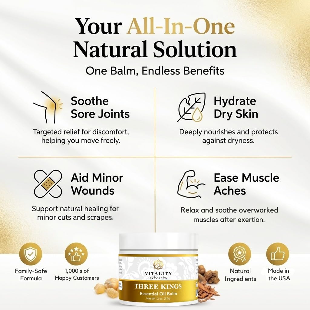 Vitality balm next to coin to show 2oz size and portable convenience benefit