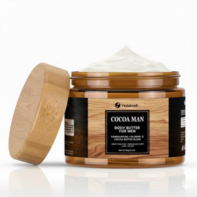 VITALSKINOIL open jar revealing smooth body butter for easy application