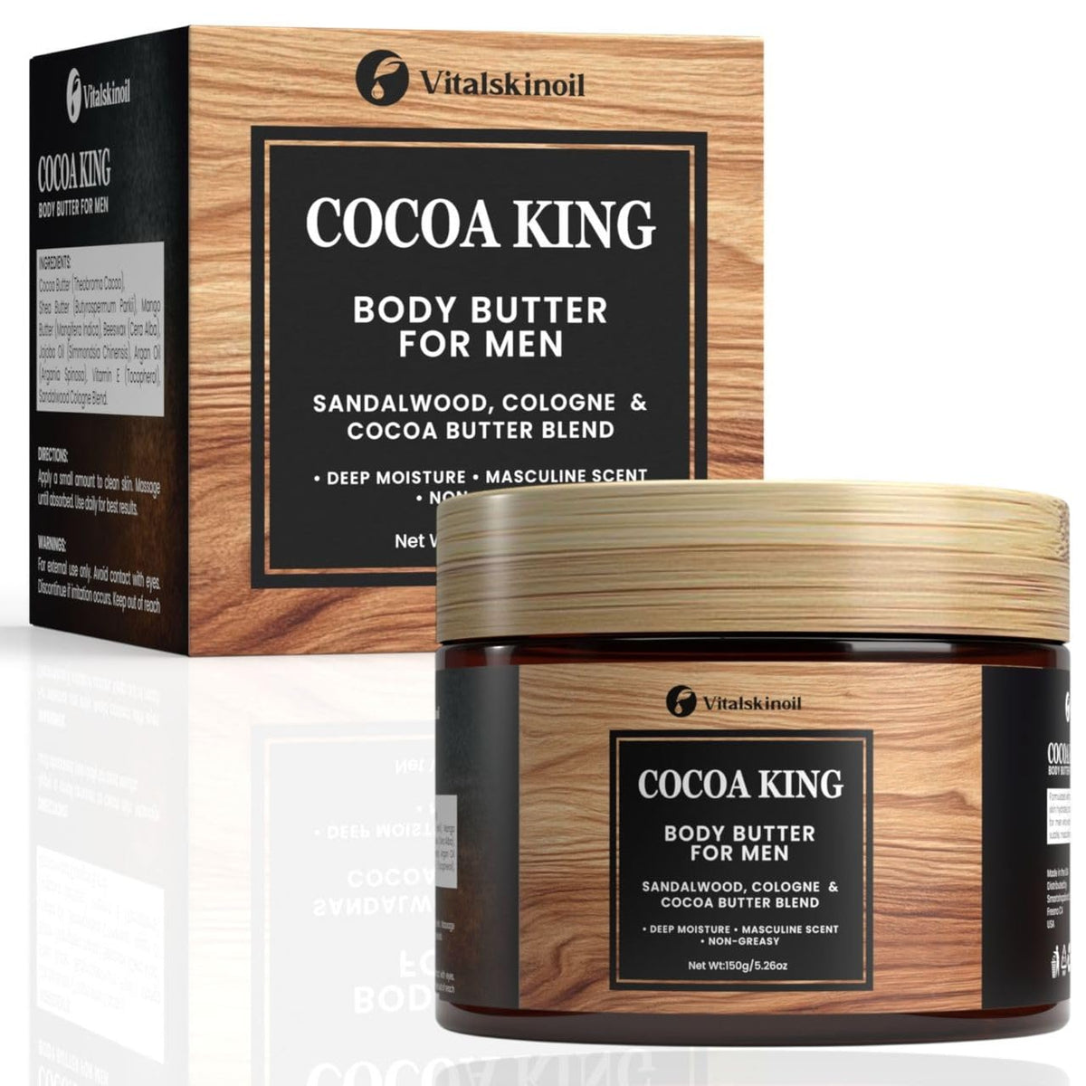 VITALSKINOIL close-up of creamy cocoa butter texture for deep hydration