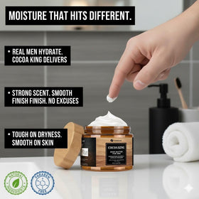 VITALSKINOIL label close-up highlighting ingredients and masculine scent
