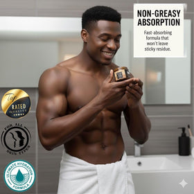 VITALSKINOIL jar in hand showing 5.26 oz scale for travel convenience