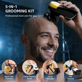 VITALY shaver held in hand to show compact size and easy maneuverability