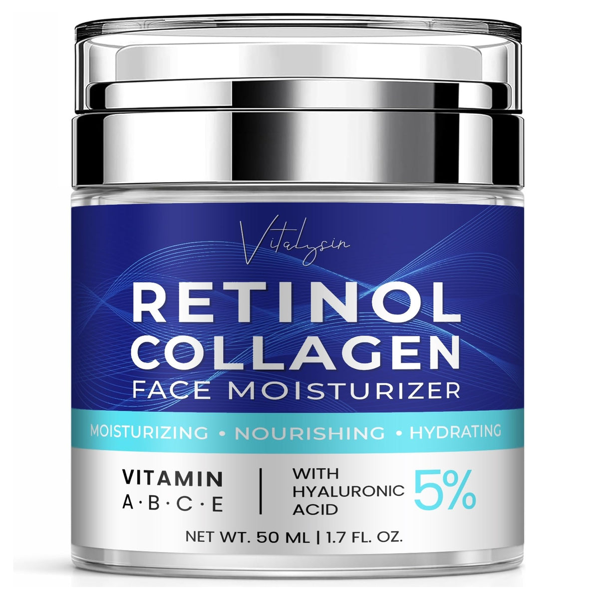 Vitalysin front packaging jar showing clean label and size benefit