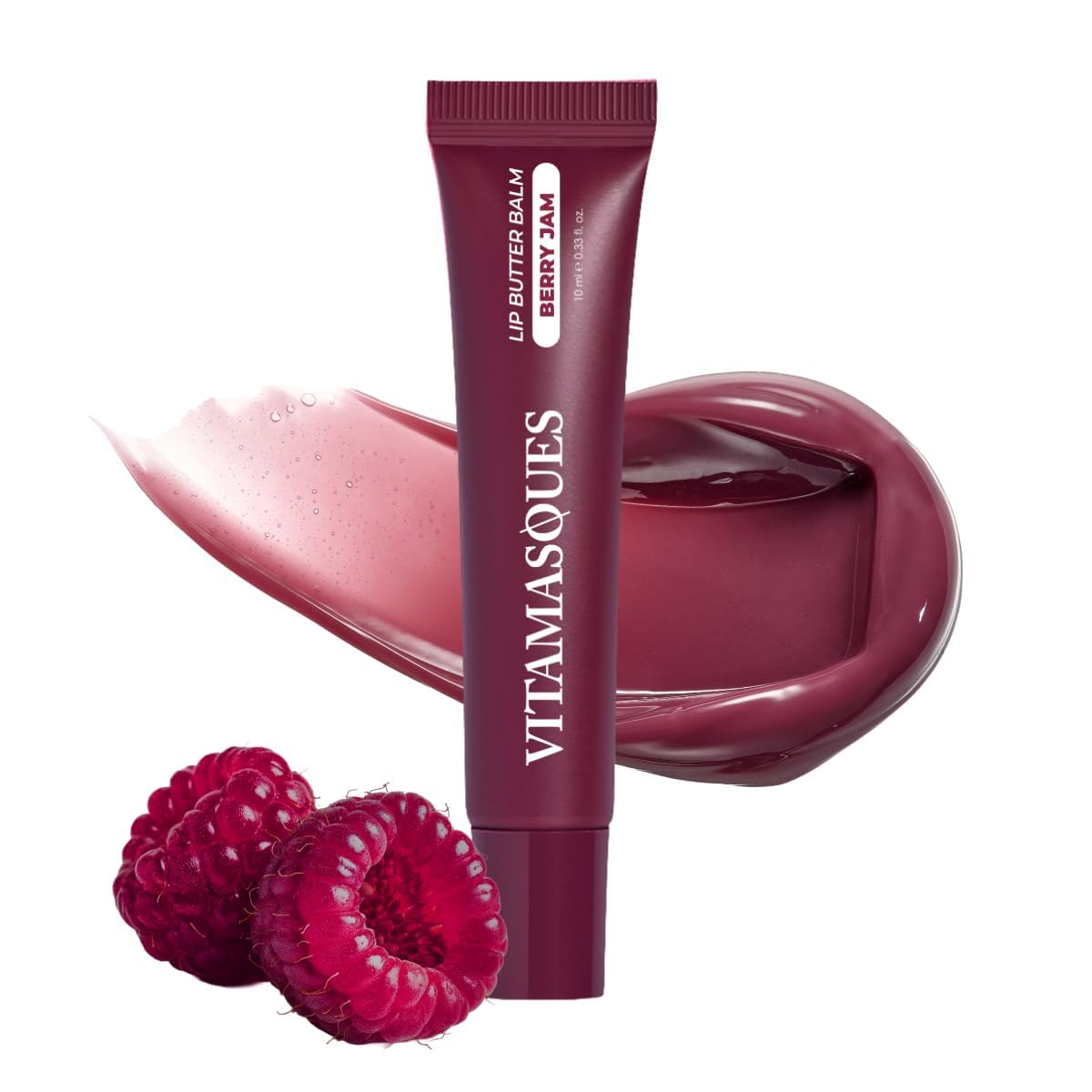 Vitamasques front packaging showing berry jam shade and benefits