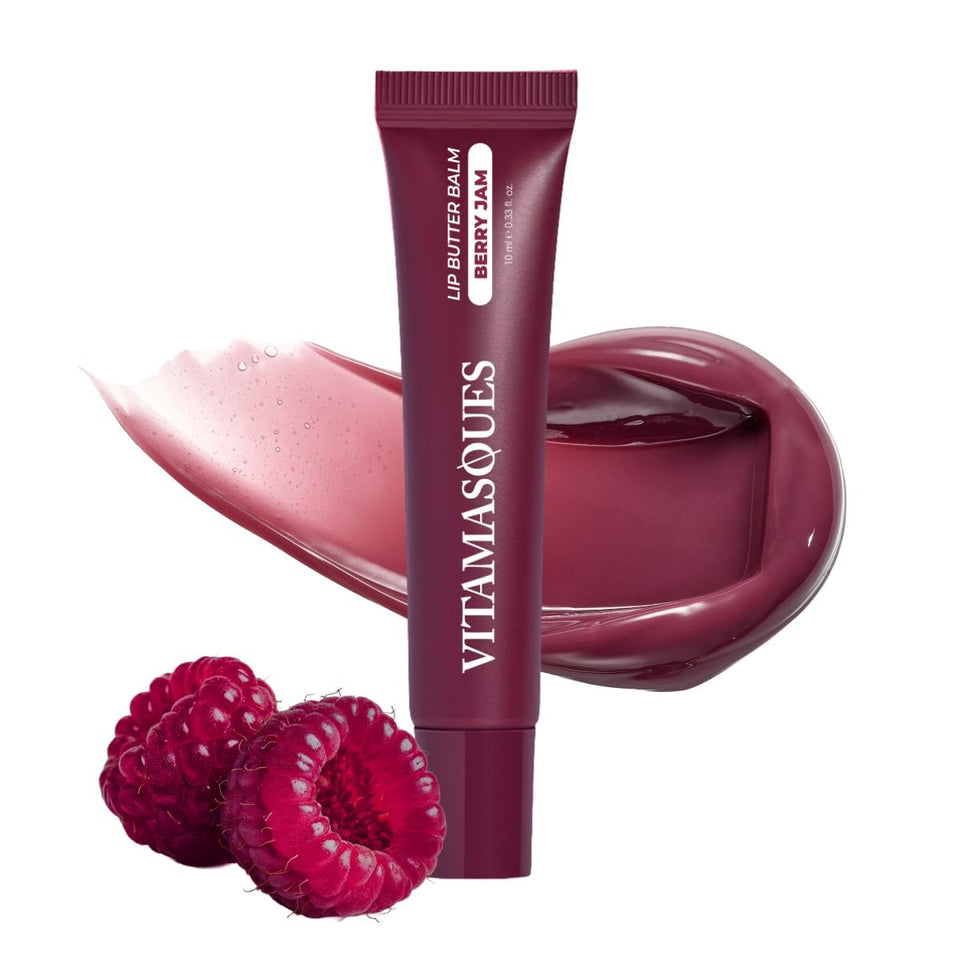 Vitamasques front packaging showing berry jam shade and benefits