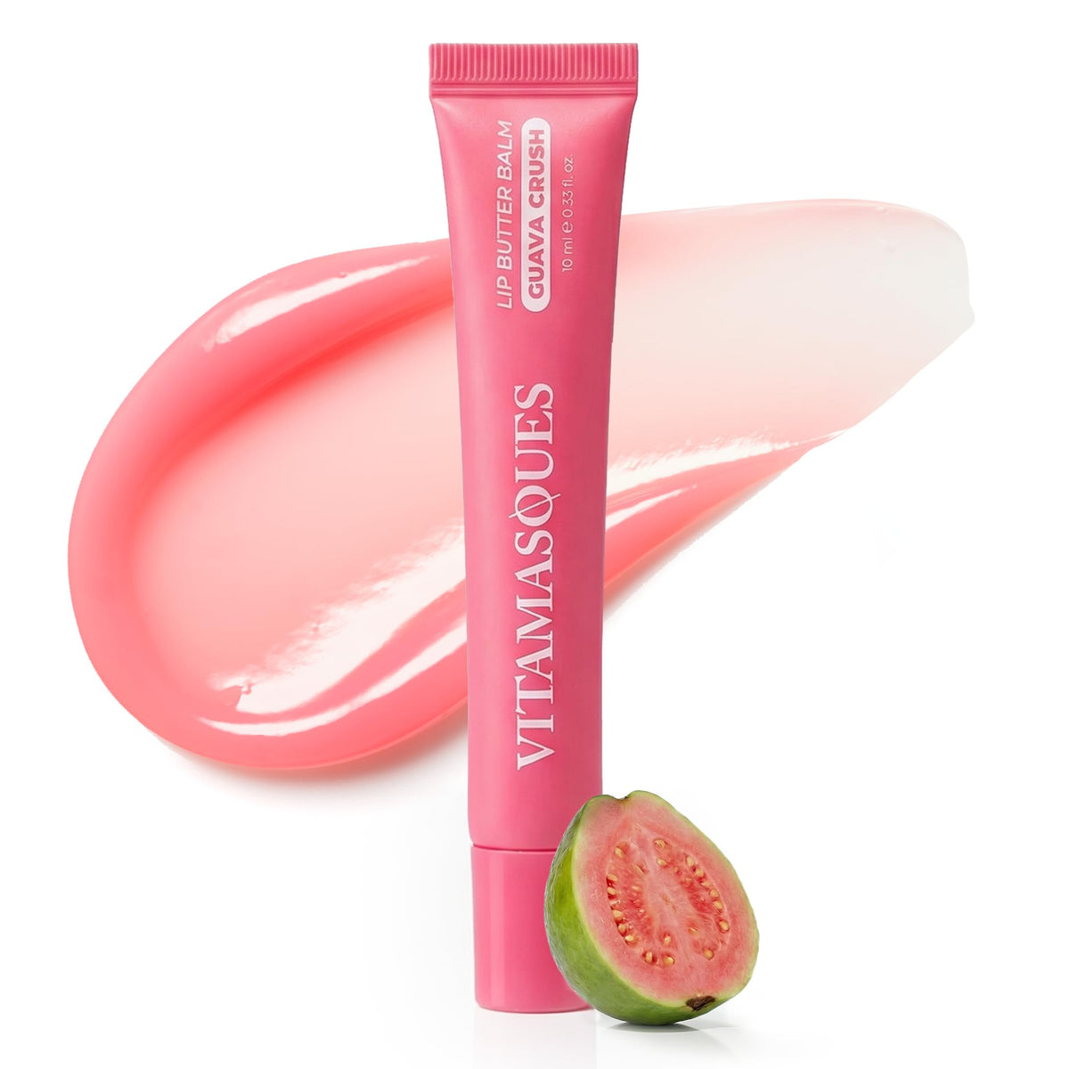Vitamasques front tube showing guava crush packaging and convenient size