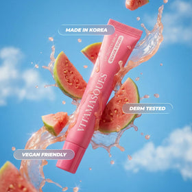 Vitamasques open cap with visible product surface and ingredient promise
