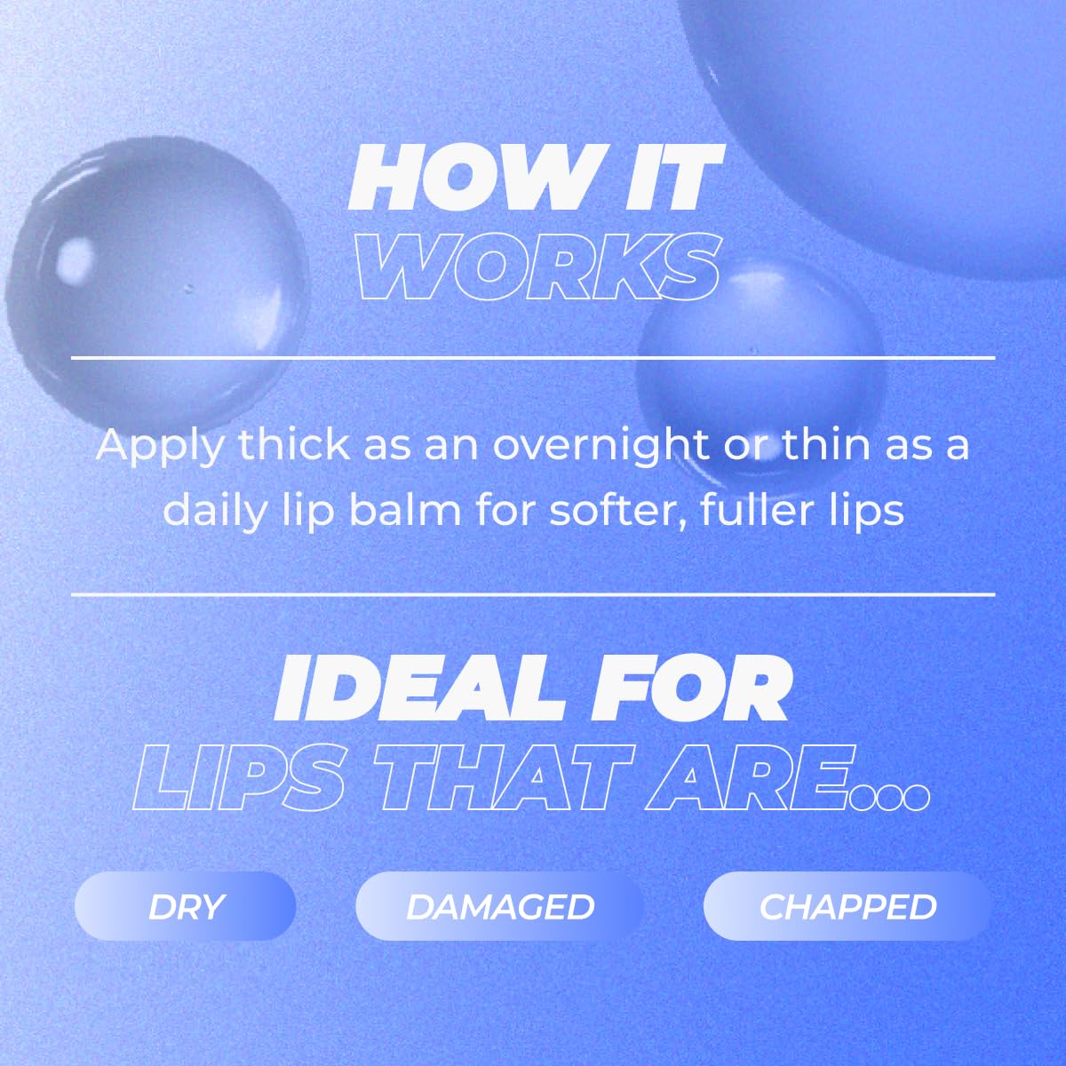 Vitamasques lip balm in hand showing 0.33 fl. oz size comparison