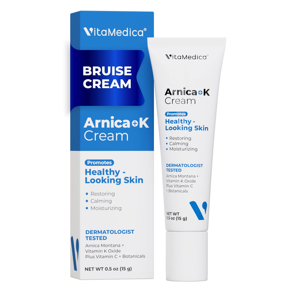 VitaMedica tube front view showing product branding and precise applicator benefit