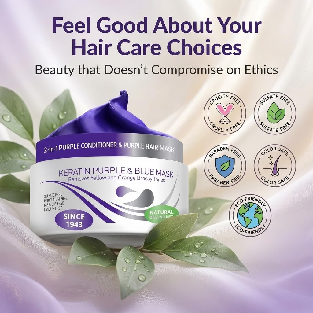 VITAMINS before and after comparison showing reduced brassiness and cooler tone