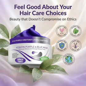 VITAMINS before and after comparison showing reduced brassiness and cooler tone