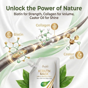 VITAMINS hair cosmetics open jar showing creamy mask texture for deep repair