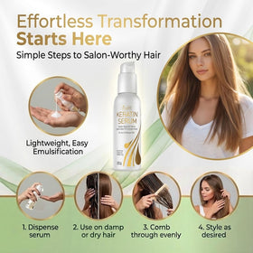 VITAMINS hair cosmetics applied to damp hair to reduce frizz and speed drying