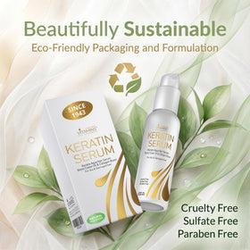 VITAMINS hair cosmetics before and after showing improved shine and manageability