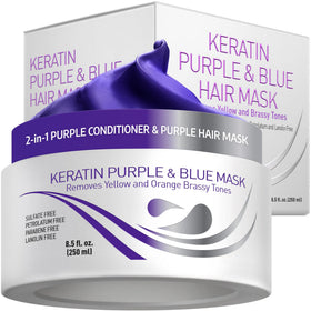 VITAMINS silver-blonde model showing bright cool results and healthy shine