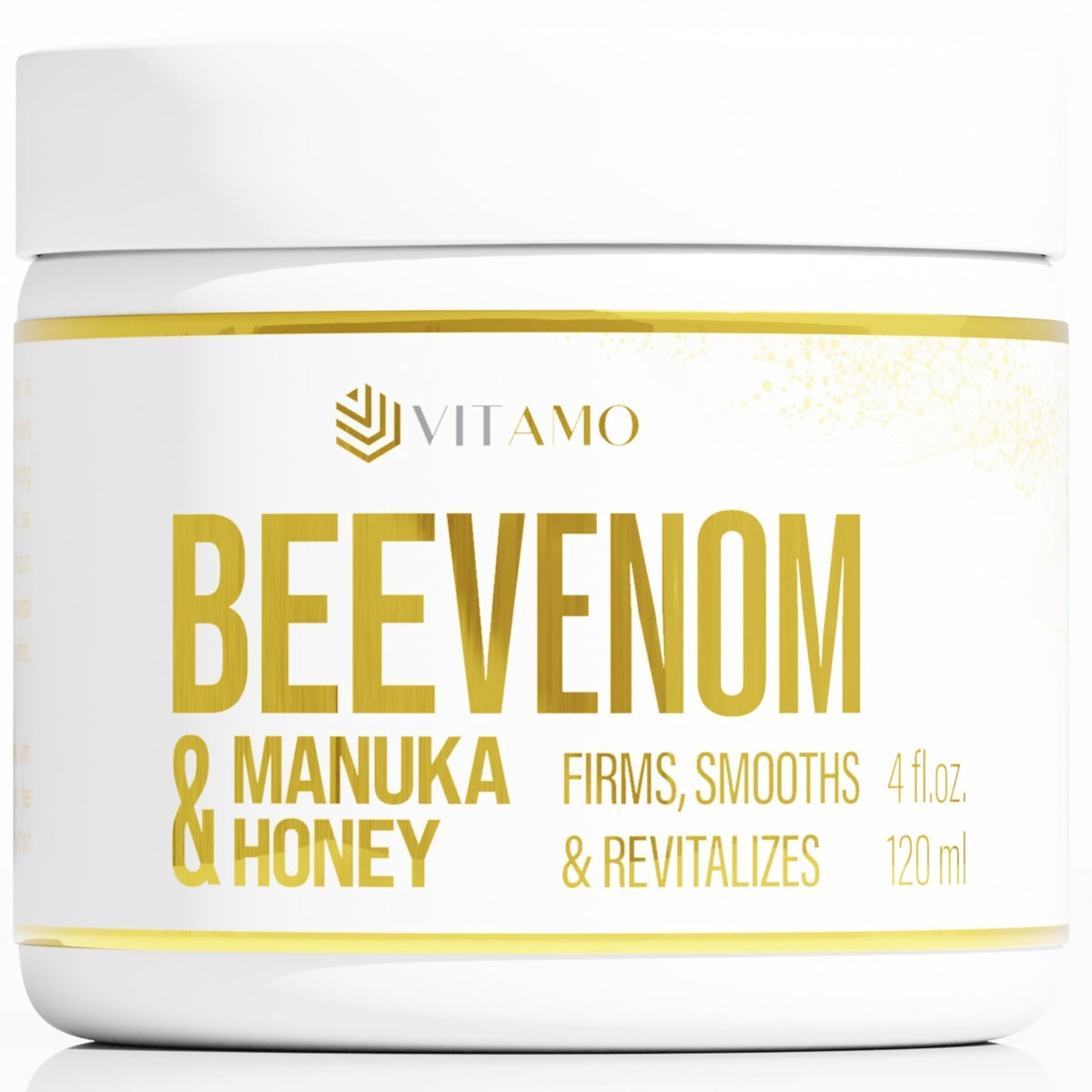 Vitamo front jar view showing packaging and brand benefits