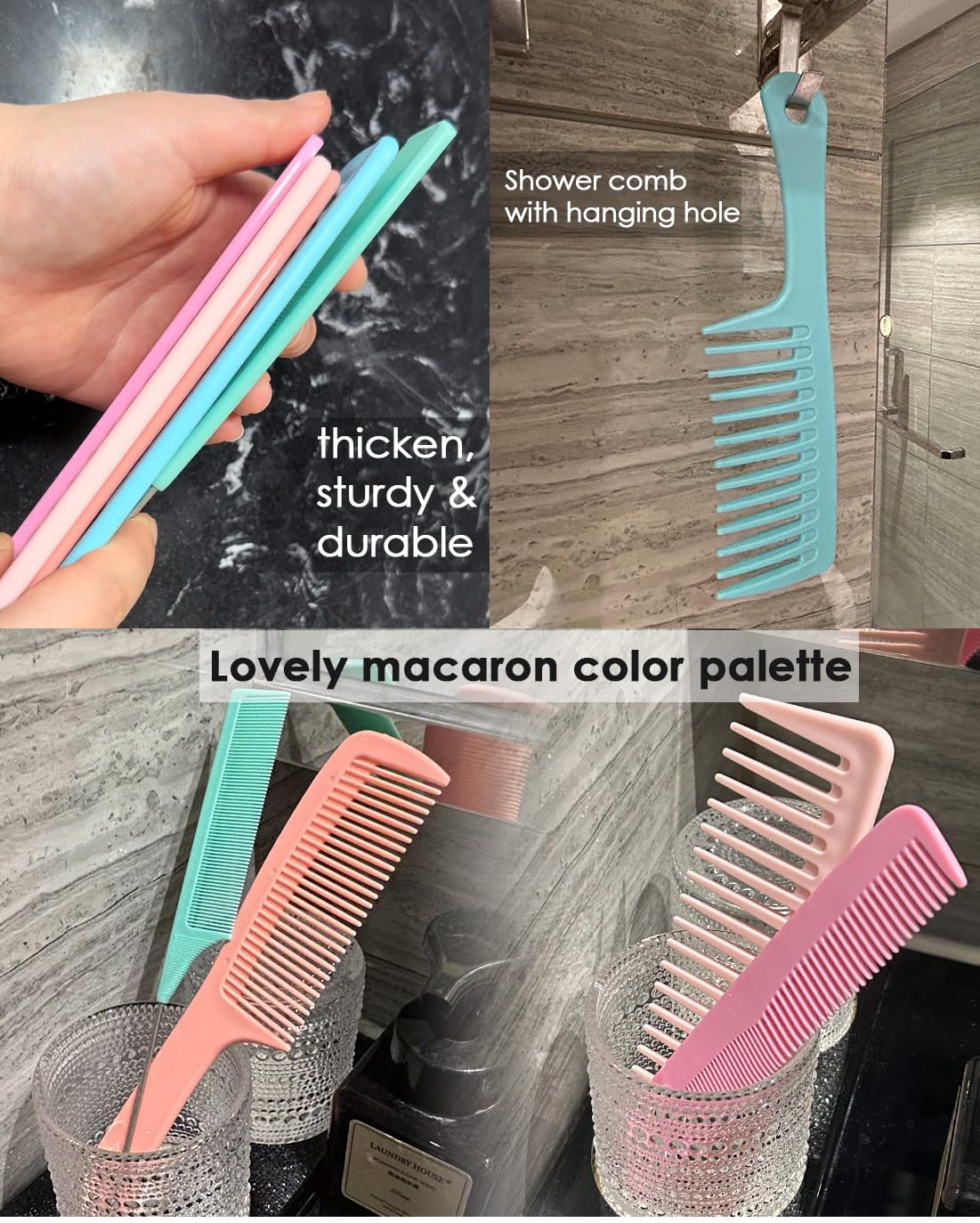 VITMOORY set laid flat showing macaroon color variations easy to assign by person
