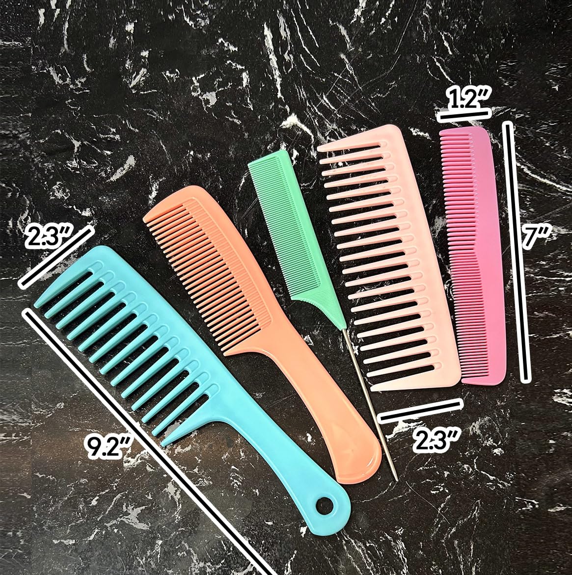 VITMOORY combs packed in a small travel pouch for portable styling and touch-ups