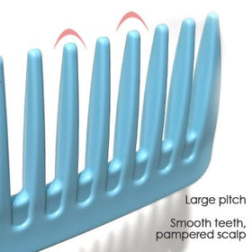 VITMOORY family members using combs on counter to demonstrate multi-person use