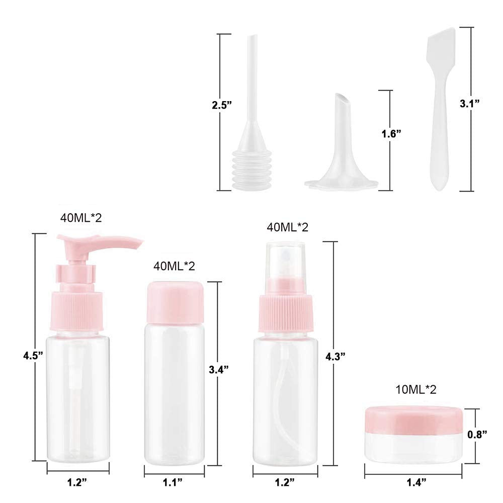 Vitog close-up of 40ml bottles showing sturdy caps and no-leak design