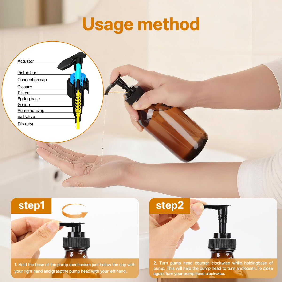 Vitreaux accessories funnel and black caps ready for easy spill-free refills