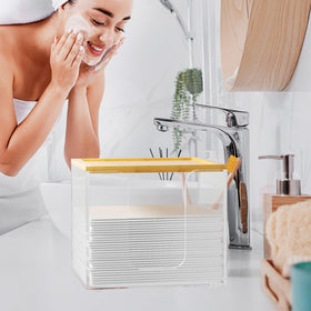 VITVITI on bathroom vanity styled for a tidy look and quick skincare access