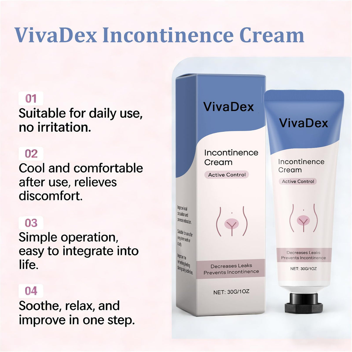 VivaDex cream texture closeup demonstrating smooth, fast-absorbing hydration