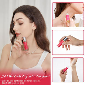VivaFemme travel size bottle in hand demonstrating portability for on-the-go touchups