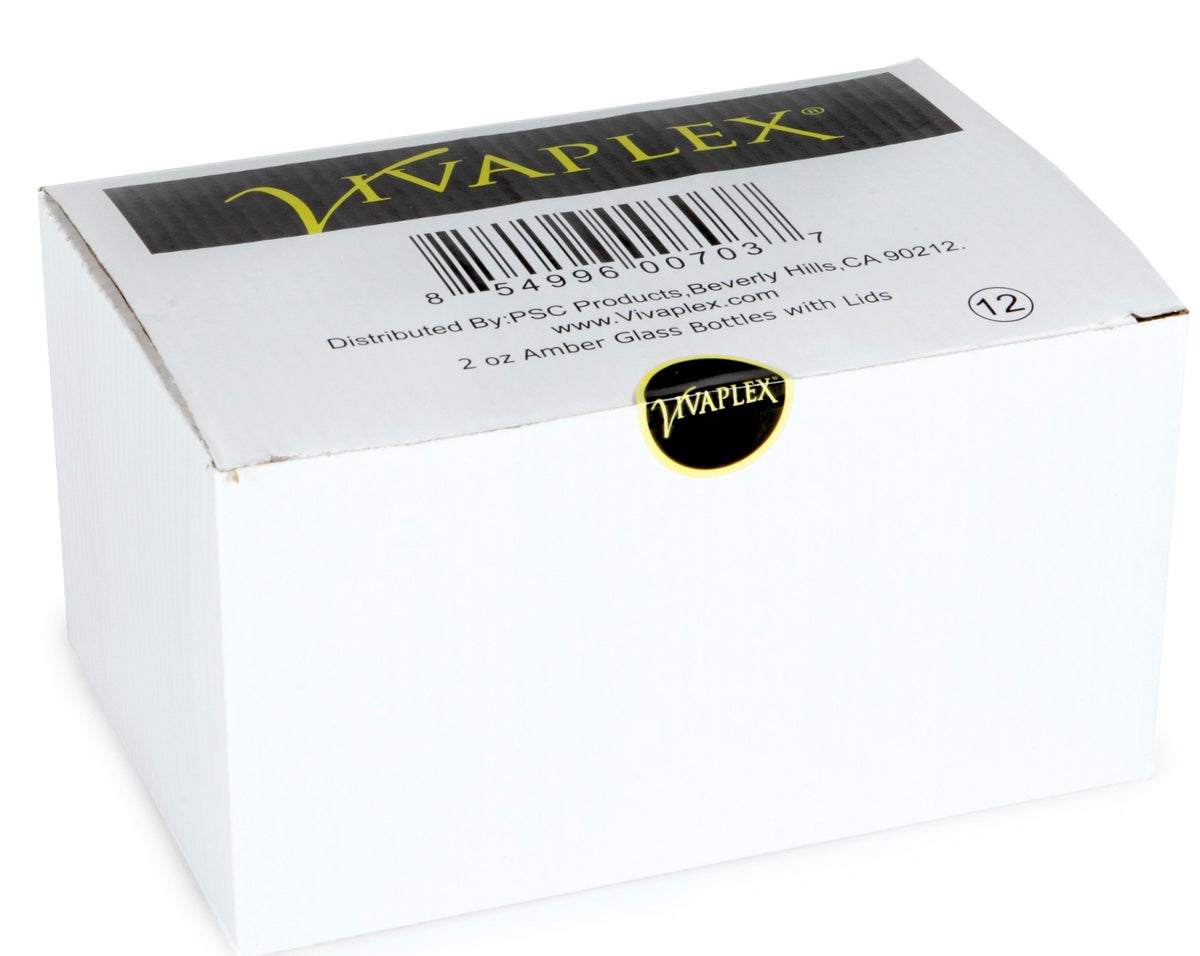 Vivaplex close-up of amber glass texture protecting oils from light benefit