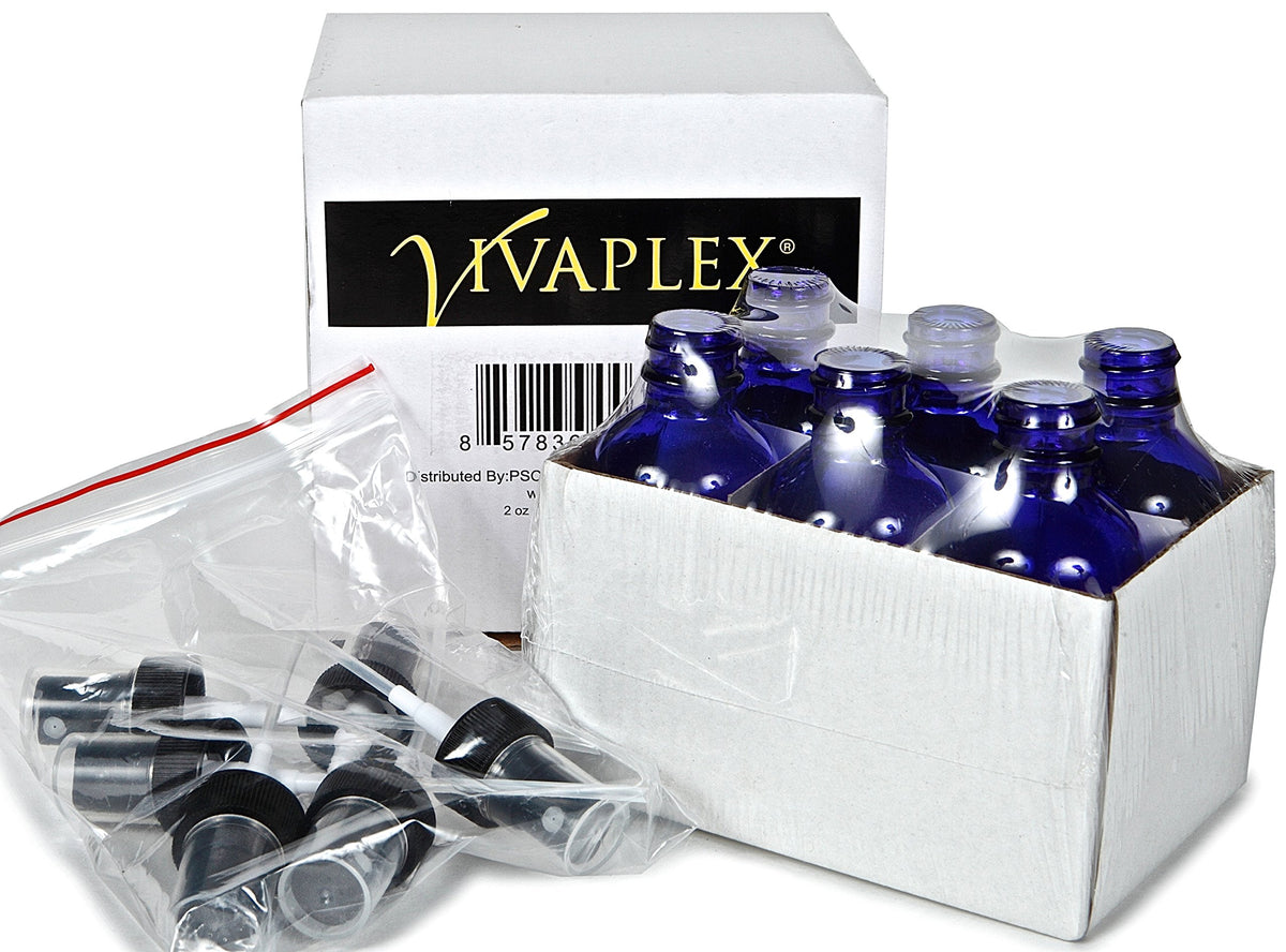 Vivaplex close-up of cobalt blue glass texture highlighting UV-filtering benefit
