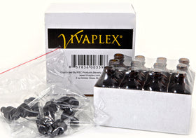 Vivaplex amber glass texture detail highlighting UV-protective tint and durability