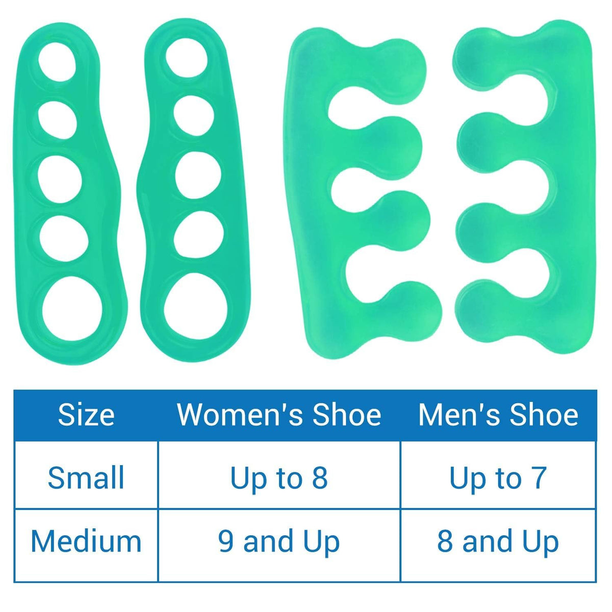 ViveSole separators in a pedicure setting protecting toes comfortably