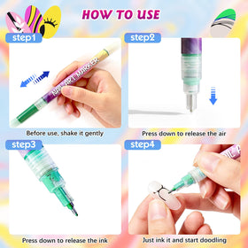 VIVIBOOM drawing fine nail detail illustrating crisp patterned results