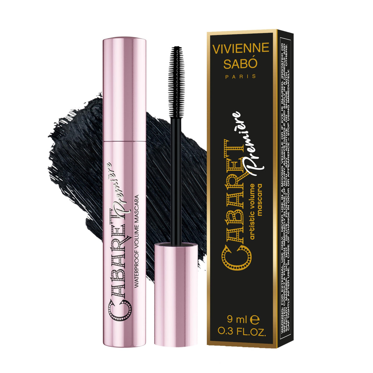 Vivienne Sabó front packaging showing bold black tube and brand