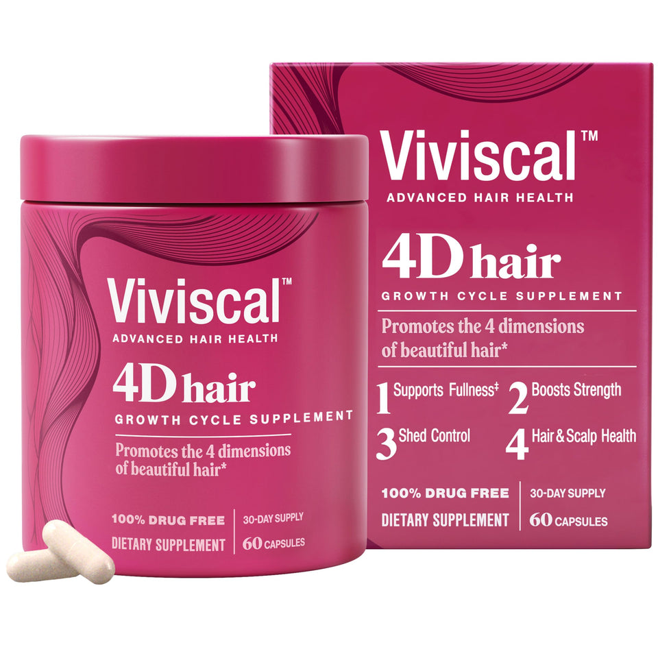 Viviscal front packaging showing bottle and label, brand clarity and product trust