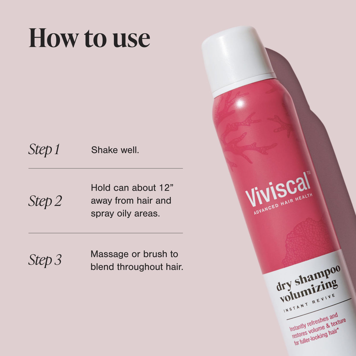 Viviscal in-hair application demonstrating easy use