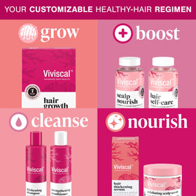Viviscal marine collagen and seaweed ingredient display highlighting nourishing benefits