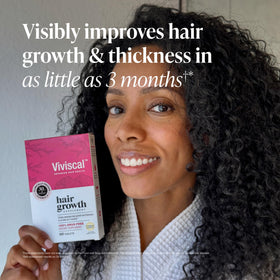Viviscal label and nutritional facts highlighting key ingredients and benefits