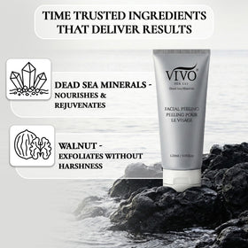 Vivo Per Lei before and after texture comparison revealing improved skin smoothness