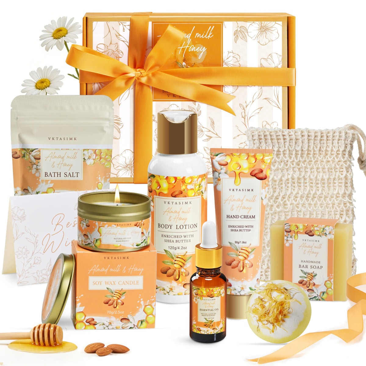 VKTASIMK front of box showing complete spa gift set and ready-to-gift presentation