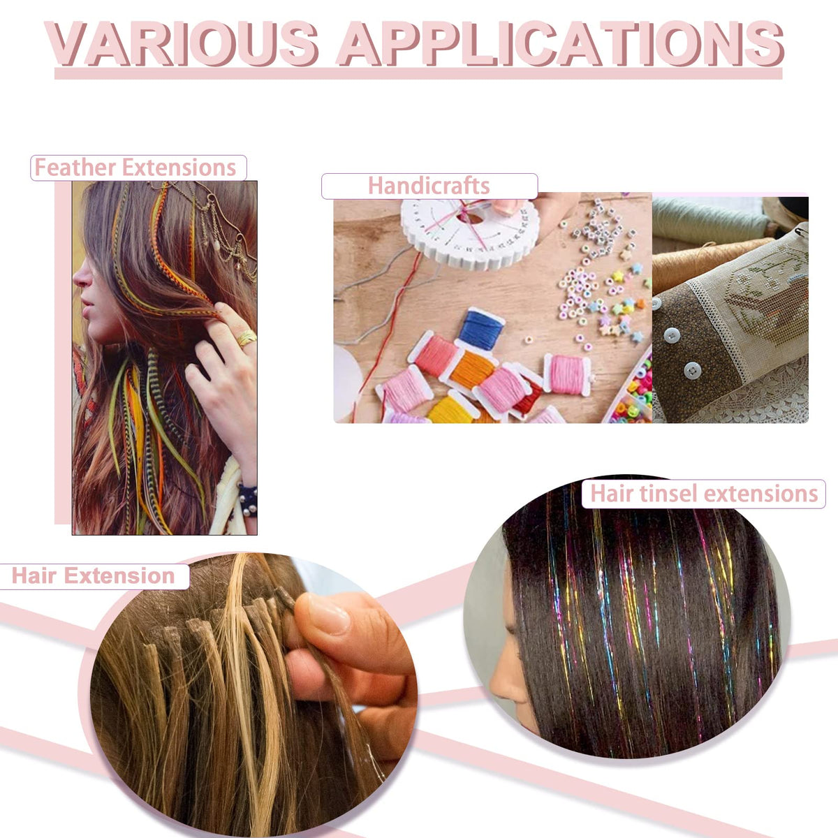 vlasy micro bead insertion demonstration illustrating neat secure attachment