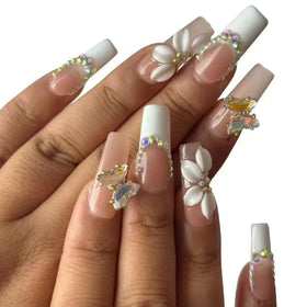 Vlazryk close-up of 3D rhinestone detailing delivering sparkling dimension