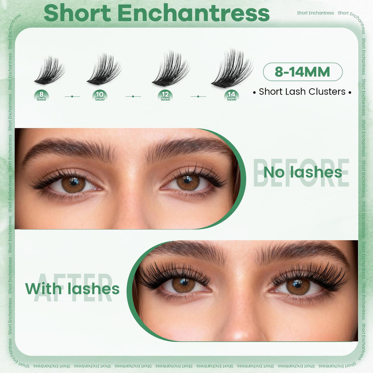 VLVLOCK Enchantress clusters held on tweezers illustrating easy DIY placement benefit