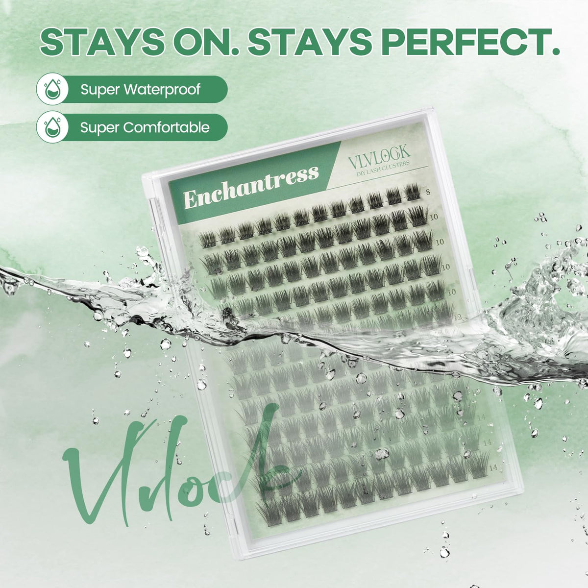 VLVLOCK size comparison showing 8mm to 14mm clusters on a ruler for tailored length selection
