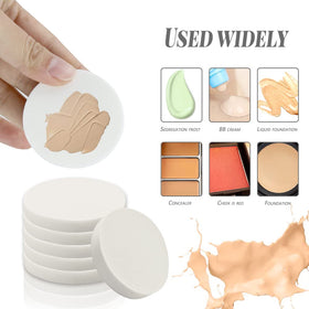Vmiapxo sponge applying foundation demonstrating smooth, streak-free finish
