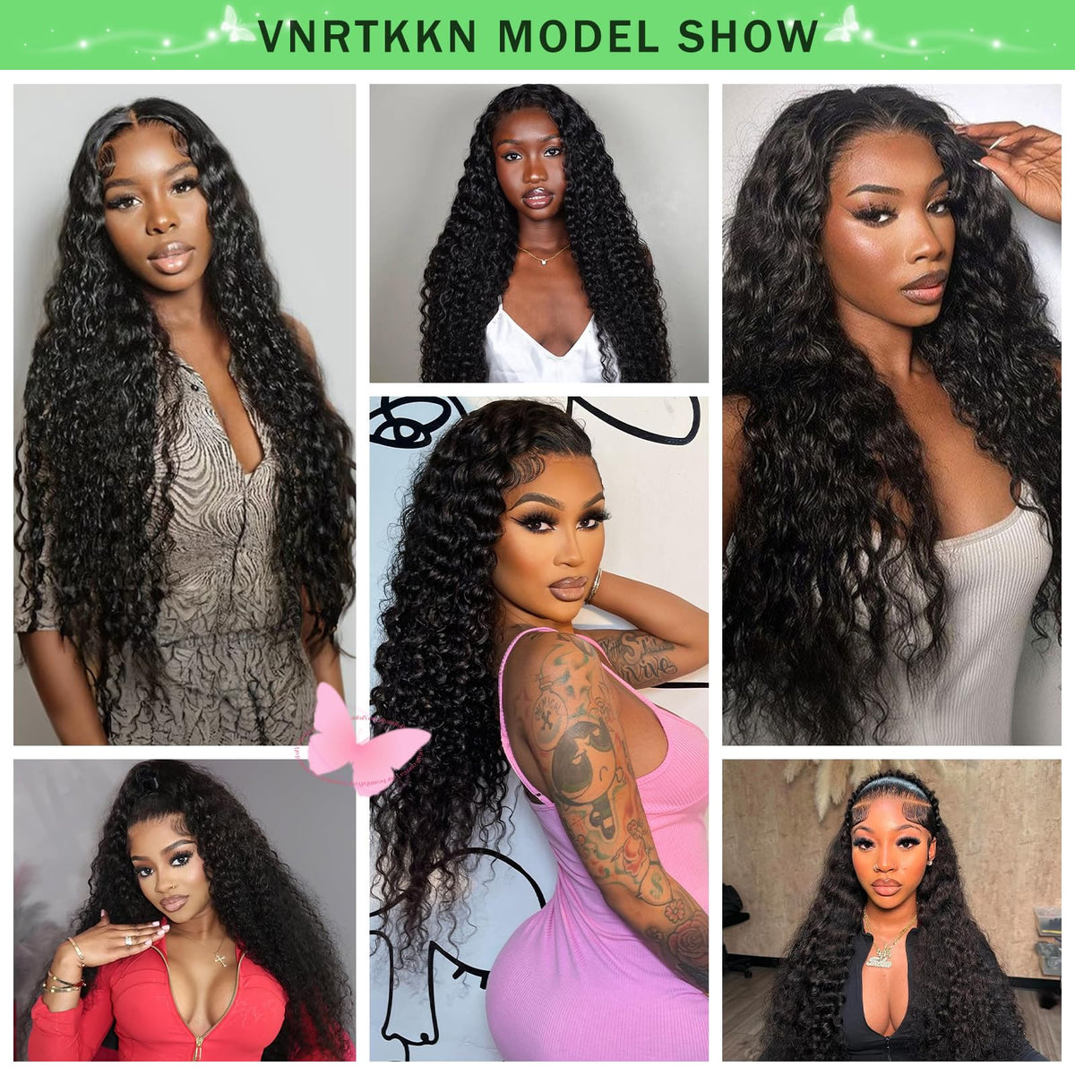 Vnrtkkn wig draped on mannequin with ruler showing true 30-inch length benefit