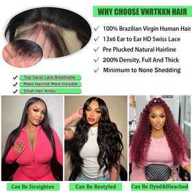 Vnrtkkn detailed deep wave texture and healthy ends for soft, tangle-resistant benefit