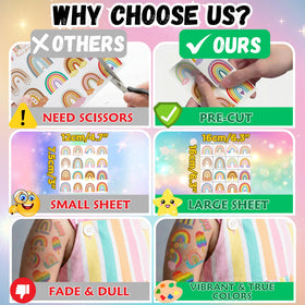 VNXCRAFTIES children wearing tattoos smiling, demonstrating playful party advantage